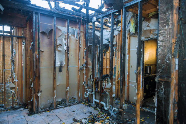 Professional Fire Damage Restoration technician working in Middlebranch, OH